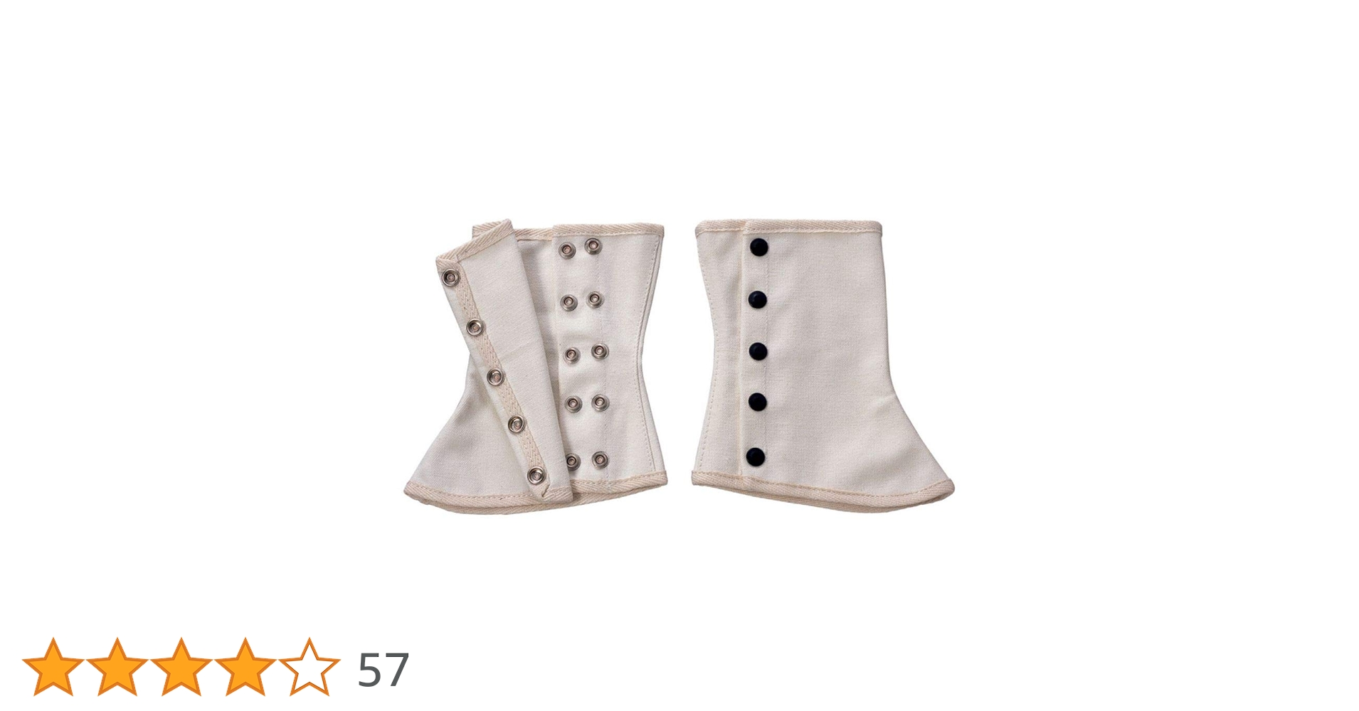 巻脚絆 他　まとめ売り ML－1201 帆布 脚絆 面ファスナー式 白 LL | 【ミドリ